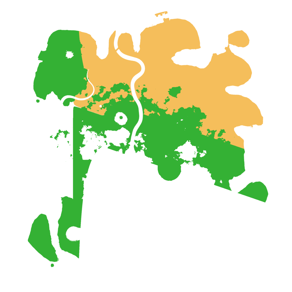 Biome Rust Map: Procedural Map, Size: 3500, Seed: 1022276652