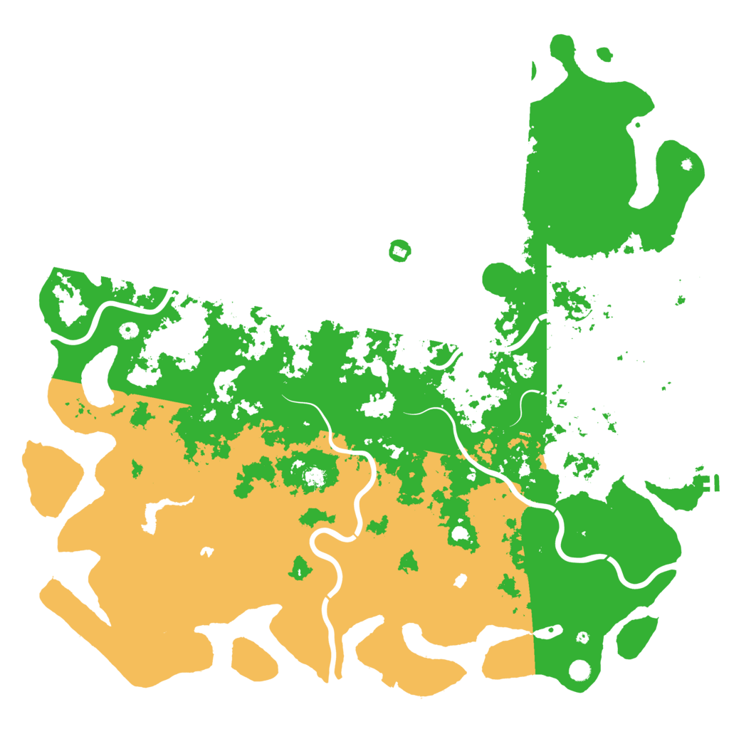 Biome Rust Map: Procedural Map, Size: 6000, Seed: 1166142245