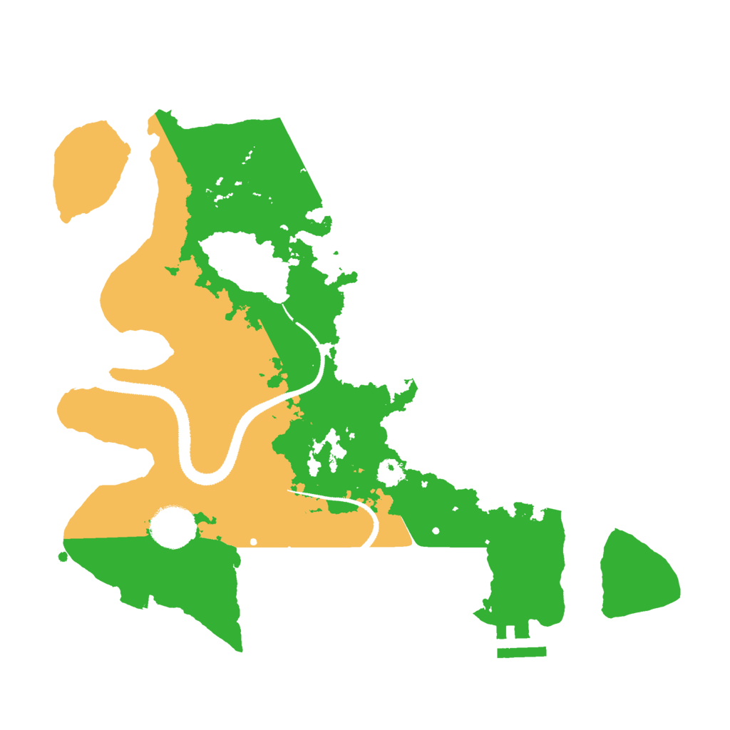 Biome Rust Map: Procedural Map, Size: 3000, Seed: 1190818305