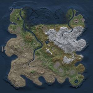 Thumbnail Rust Map: Procedural Map, Size: 3750, Seed: 1778956959, 16 Monuments