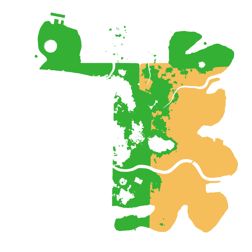 Biome Rust Map: Procedural Map, Size: 3500, Seed: 48164