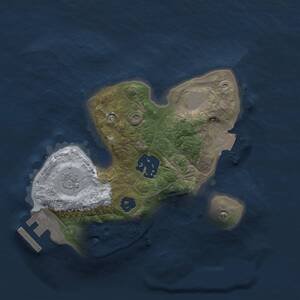 Thumbnail Rust Map: Procedural Map, Size: 2000, Seed: 1075465835, 4 Monuments