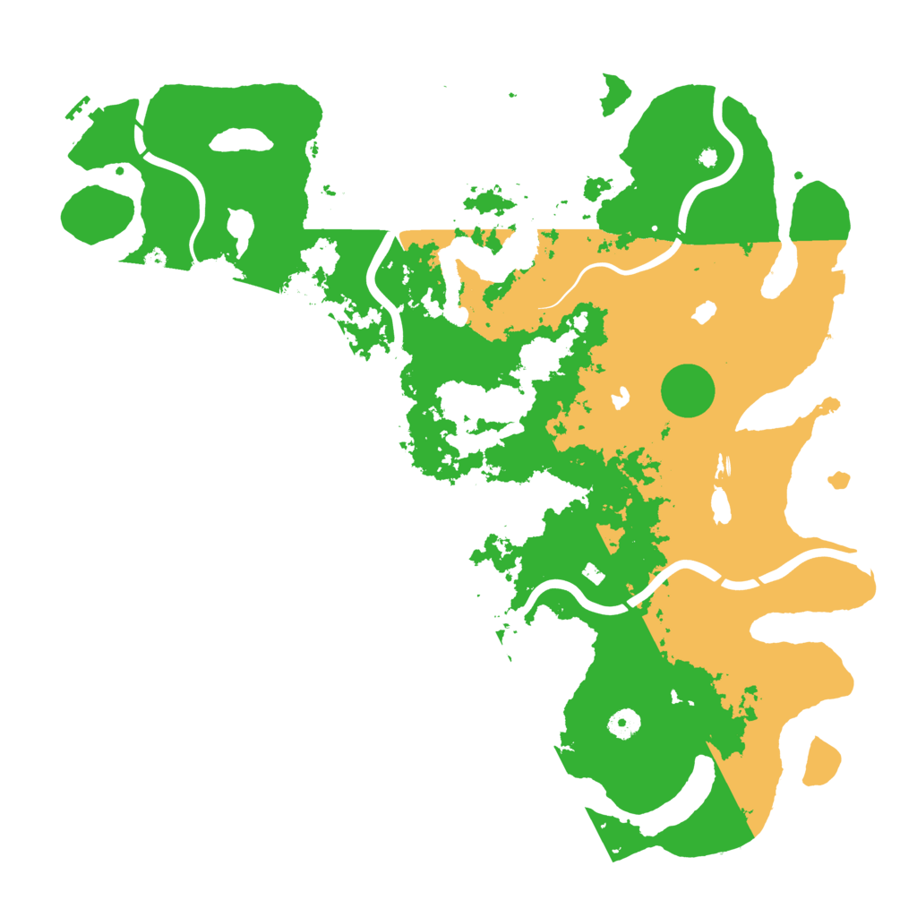 Biome Rust Map: Procedural Map, Size: 4500, Seed: 529606935