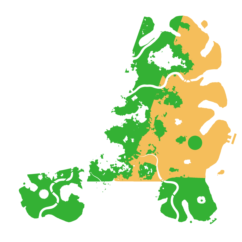 Biome Rust Map: Procedural Map, Size: 4500, Seed: 2014538437