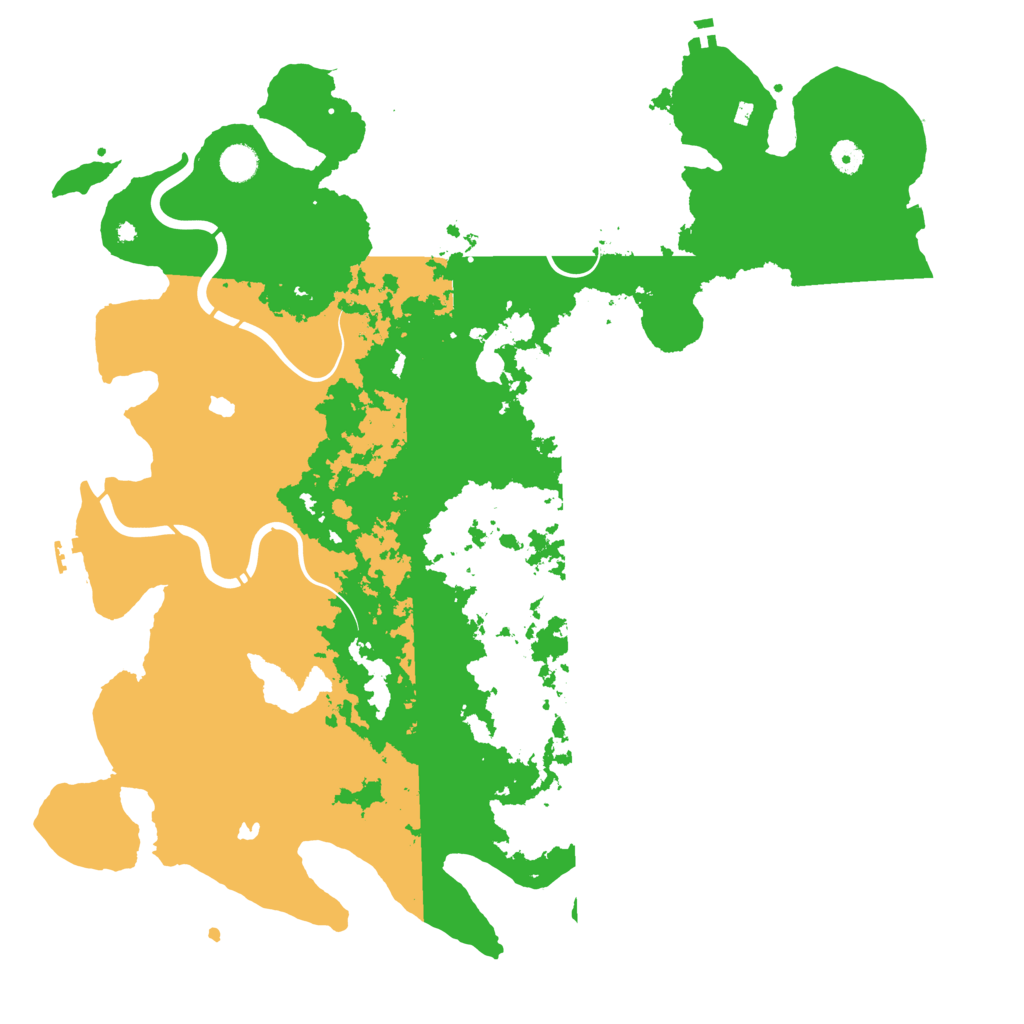 Biome Rust Map: Procedural Map, Size: 4800, Seed: 93402715