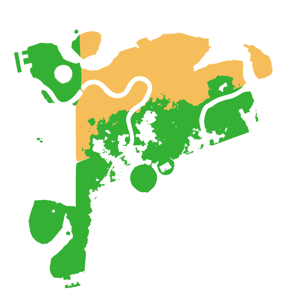 Biome Rust Map: Procedural Map, Size: 3000, Seed: 18772