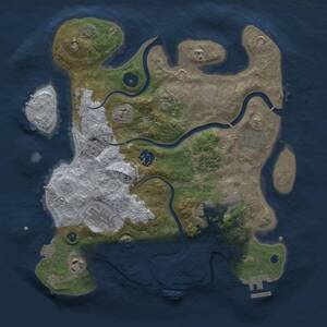 Thumbnail Rust Map: Procedural Map, Size: 3250, Seed: 56678, 13 Monuments