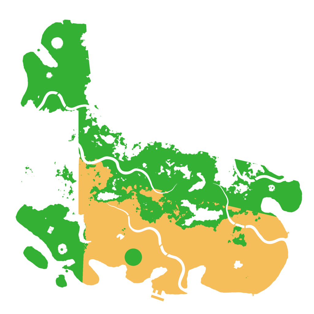 Biome Rust Map: Procedural Map, Size: 4800, Seed: 216976855