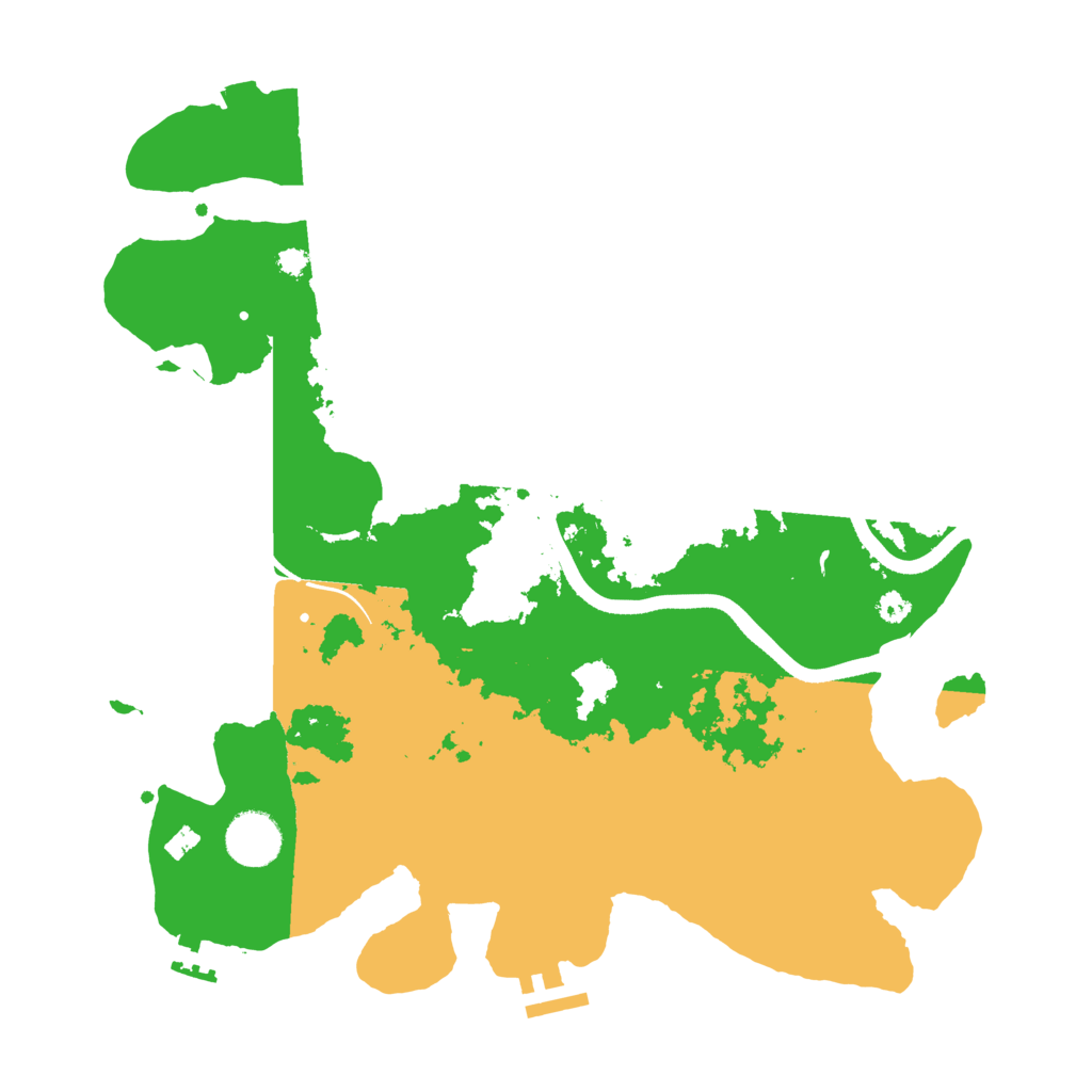 Biome Rust Map: Procedural Map, Size: 3500, Seed: 258687500
