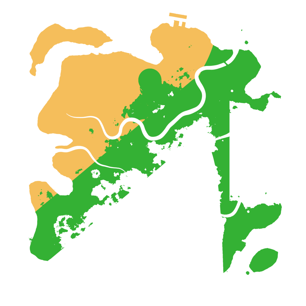 Biome Rust Map: Procedural Map, Size: 3500, Seed: 1323620670