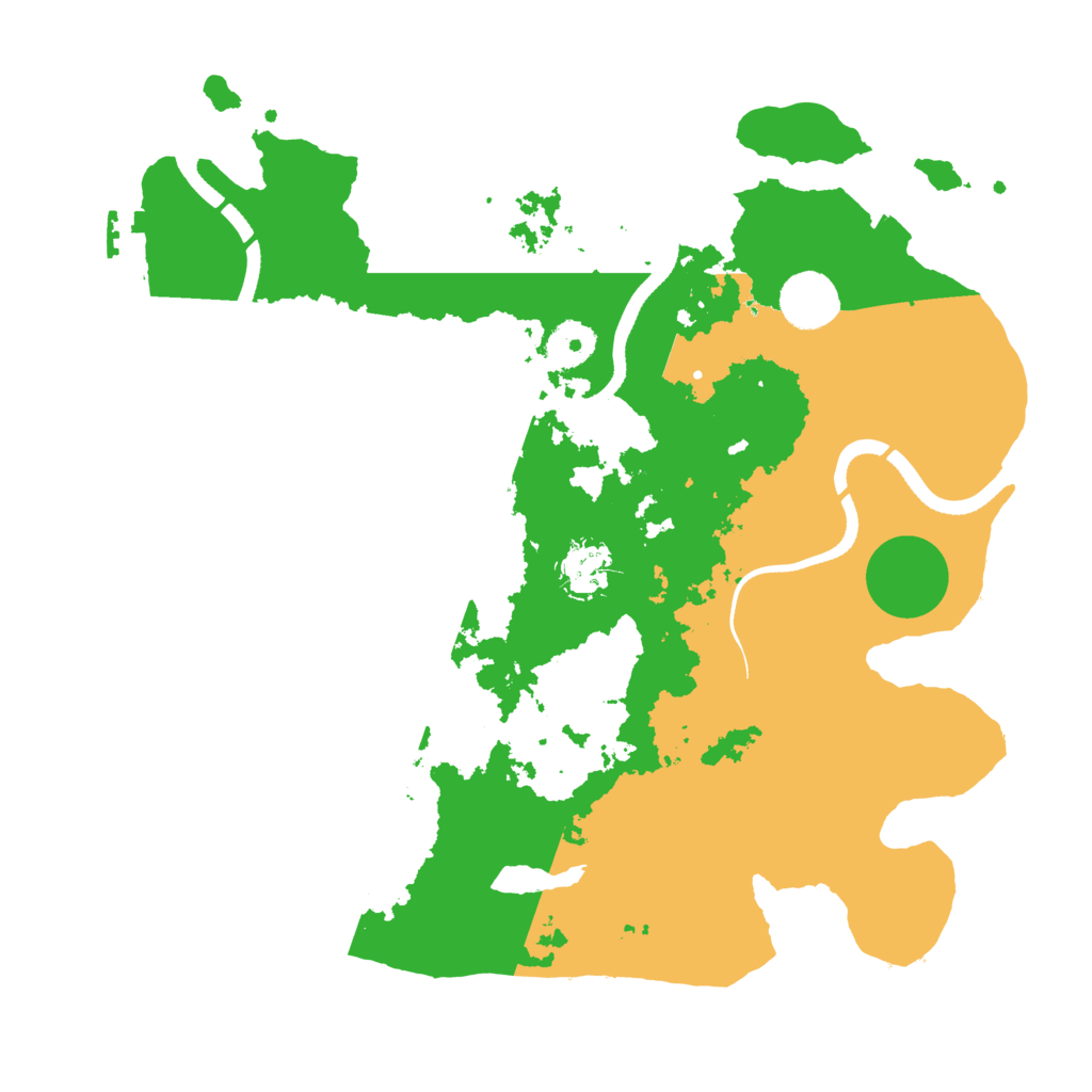 Biome Rust Map: Procedural Map, Size: 3500, Seed: 305069490