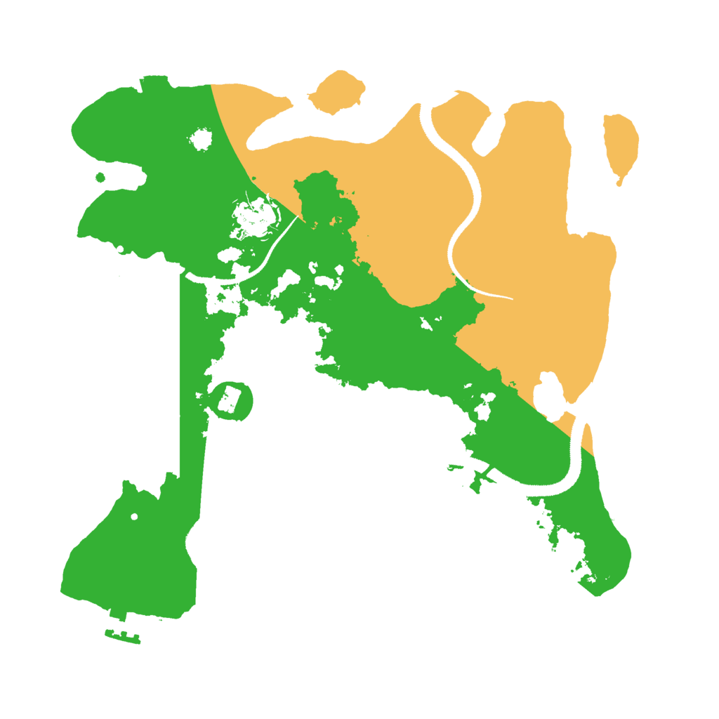 Biome Rust Map: Procedural Map, Size: 3000, Seed: 45253