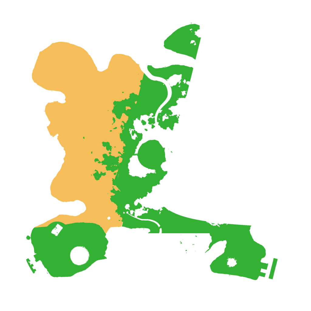 Biome Rust Map: Procedural Map, Size: 3000, Seed: 43567616