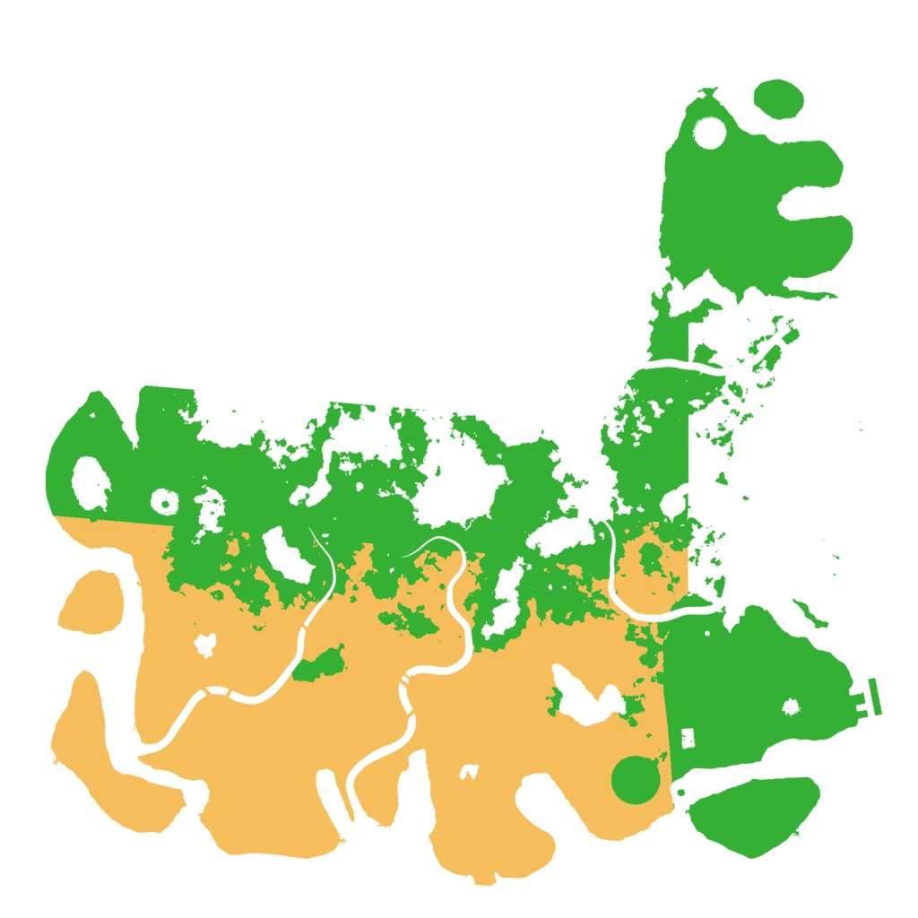 Biome Rust Map: Procedural Map, Size: 5000, Seed: 1435098601