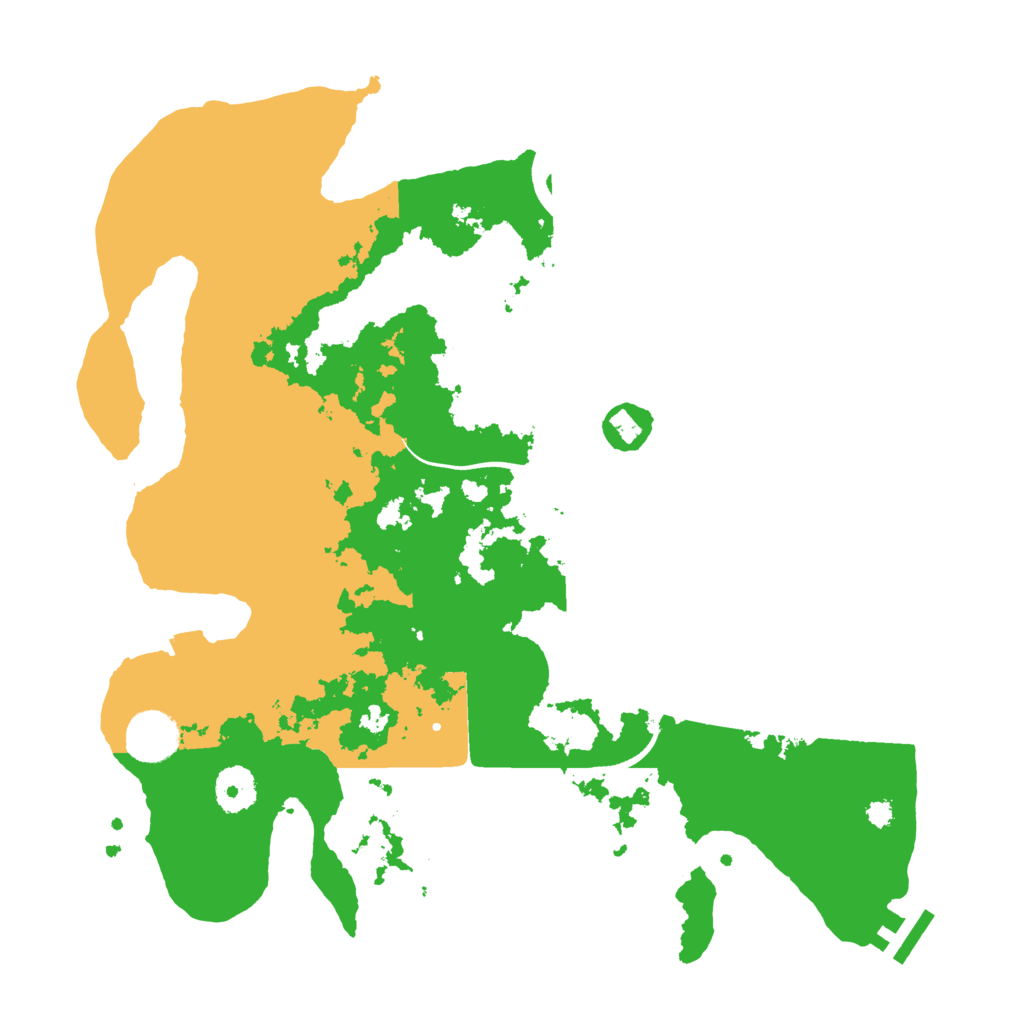 Biome Rust Map: Procedural Map, Size: 3500, Seed: 3306