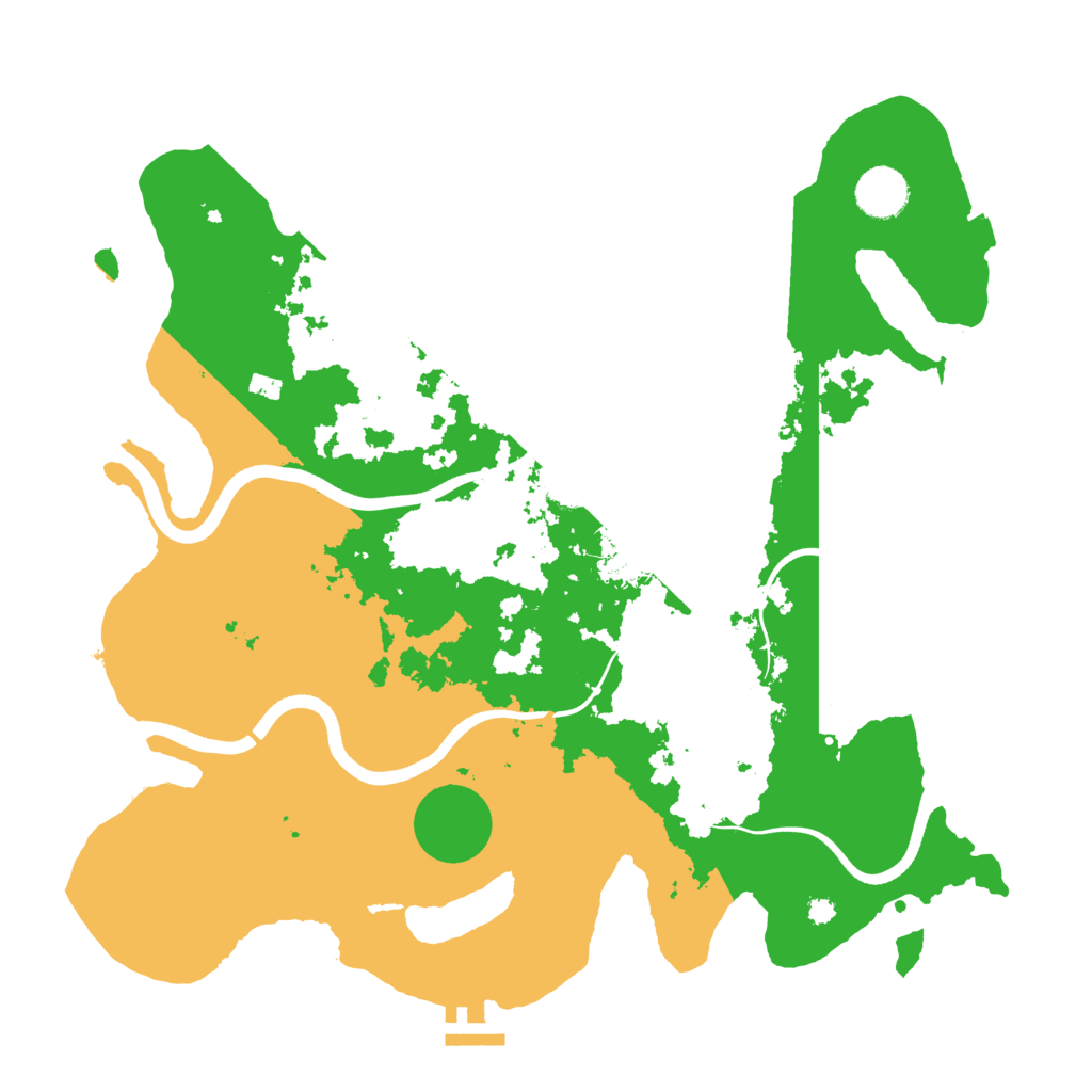Biome Rust Map: Procedural Map, Size: 3700, Seed: 1877276673