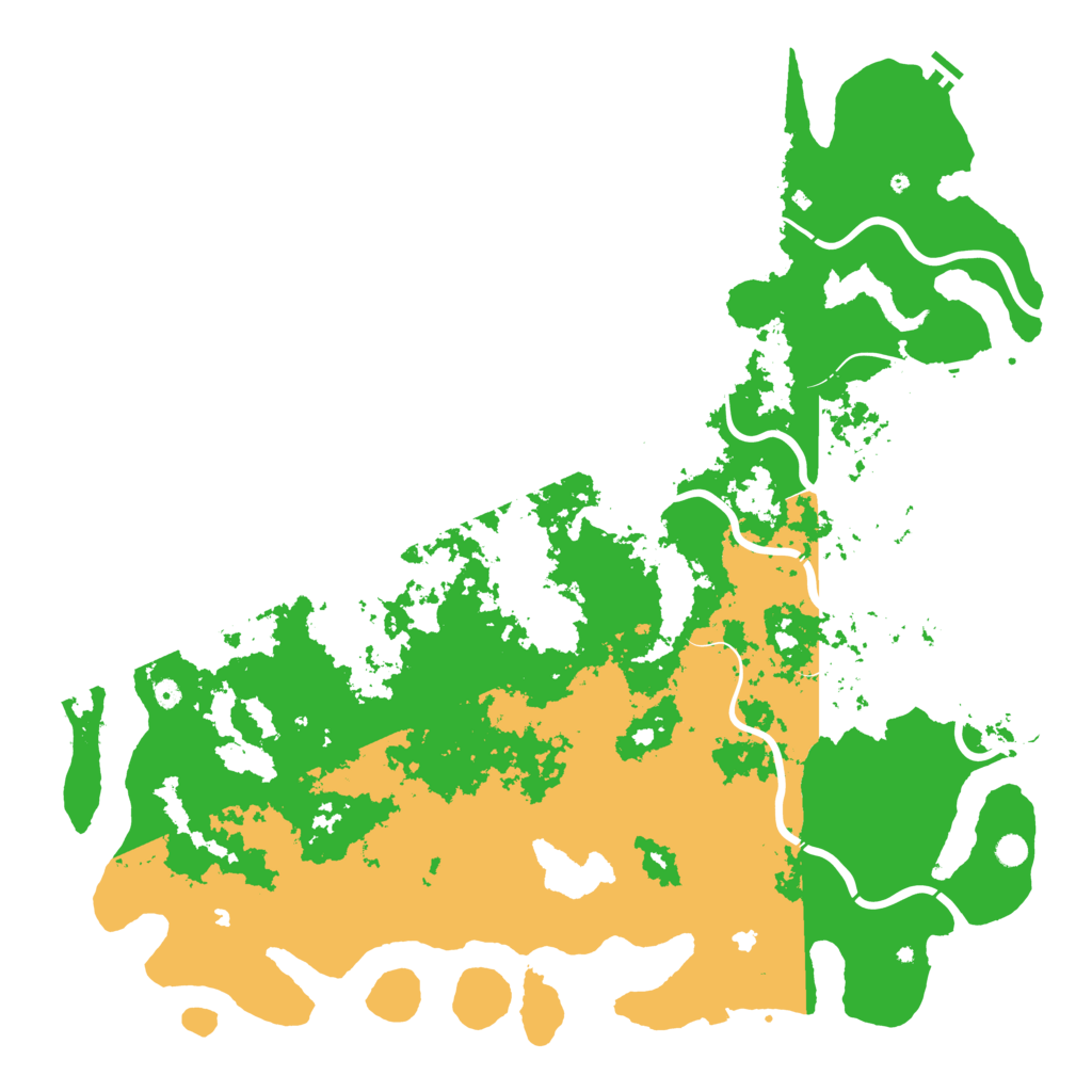 Biome Rust Map: Procedural Map, Size: 6000, Seed: 6192000