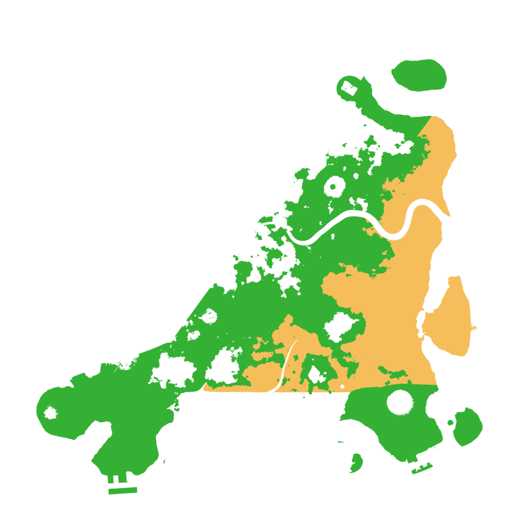 Biome Rust Map: Procedural Map, Size: 3700, Seed: 1104052894