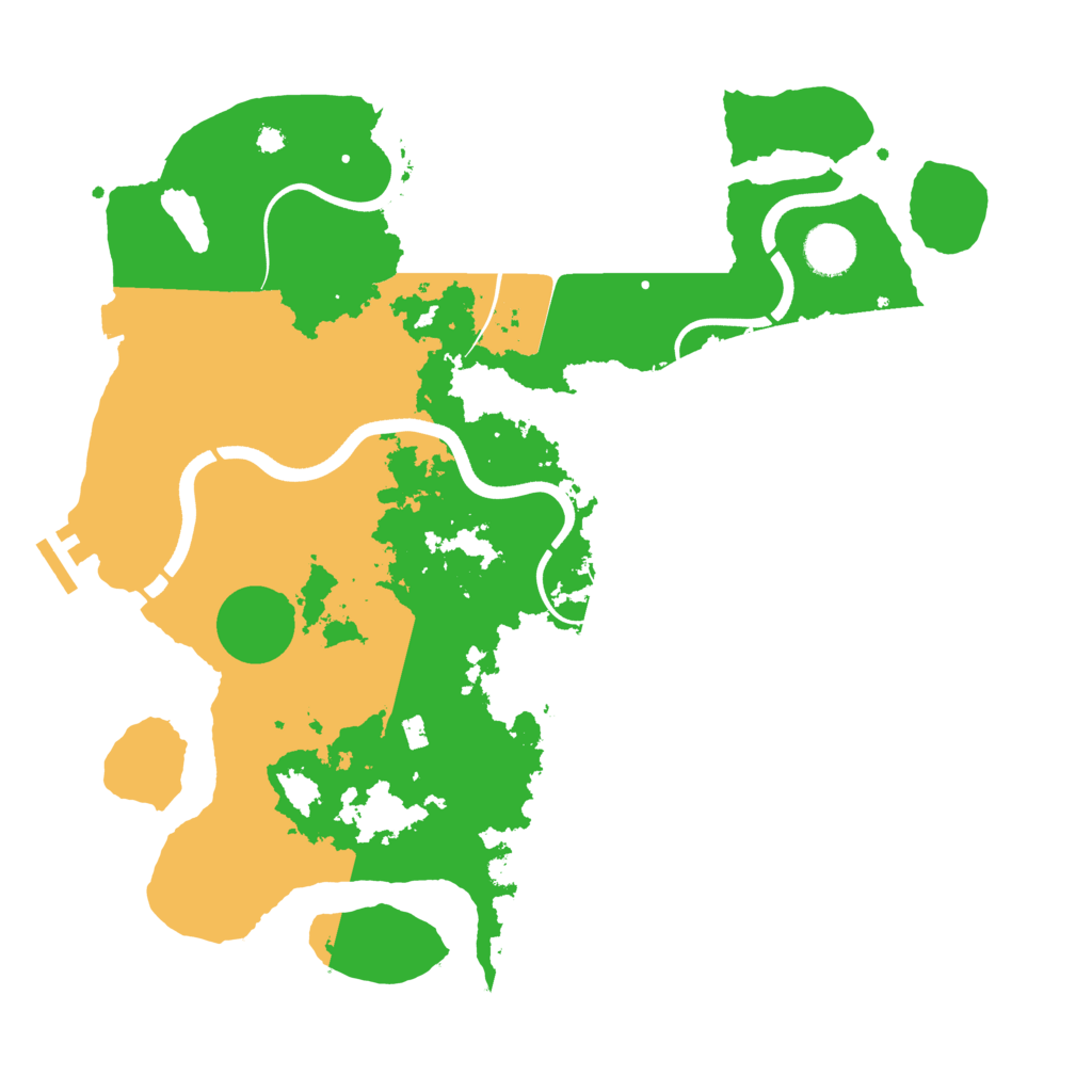 Biome Rust Map: Procedural Map, Size: 3700, Seed: 1350