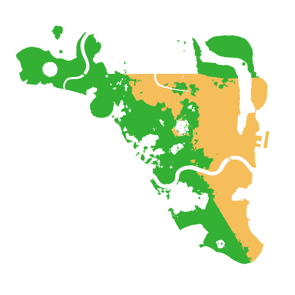 Biome Rust Map: Procedural Map, Size: 3500, Seed: 457786532