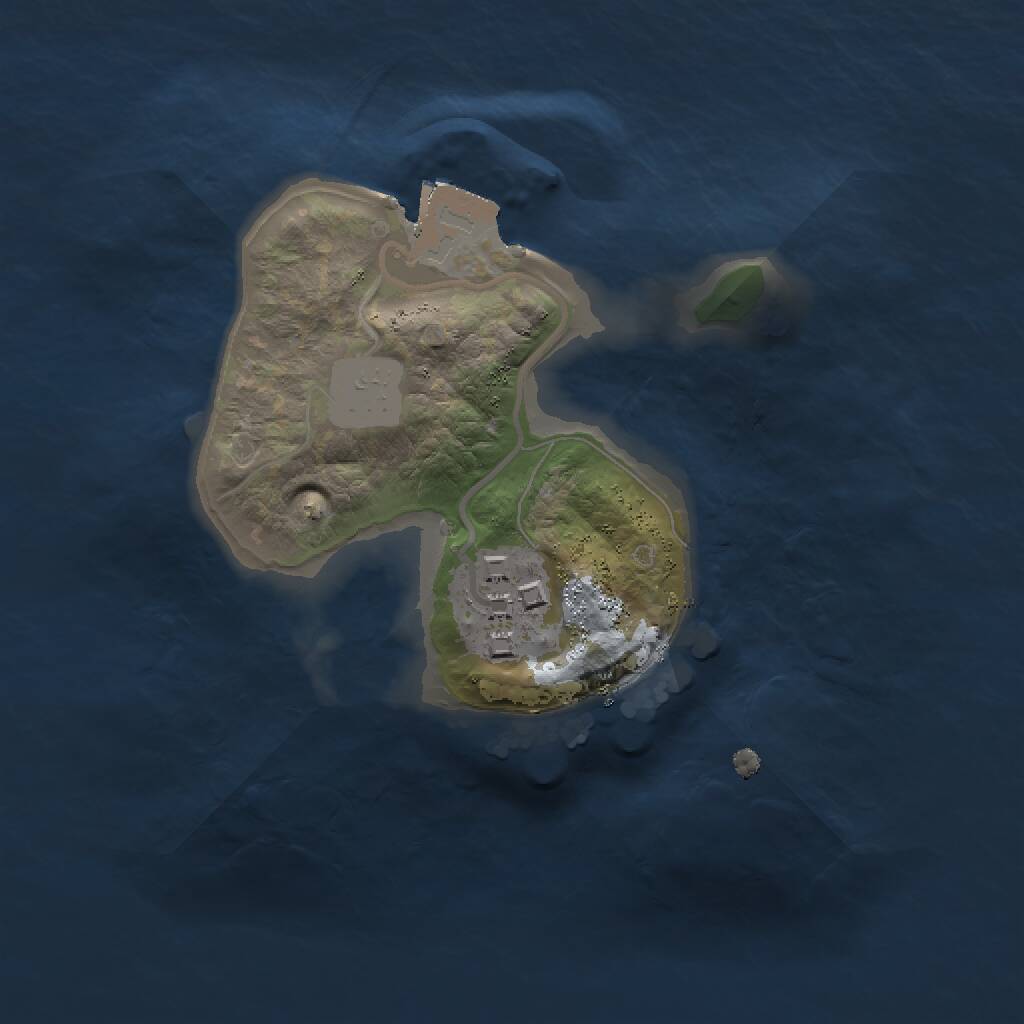 Rust Map: Procedural Map, Size: 1500, Seed: 501060, 2 Monuments