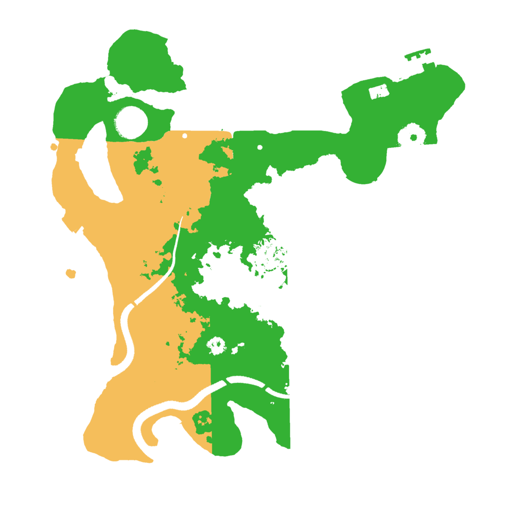 Biome Rust Map: Procedural Map, Size: 3000, Seed: 1228715264
