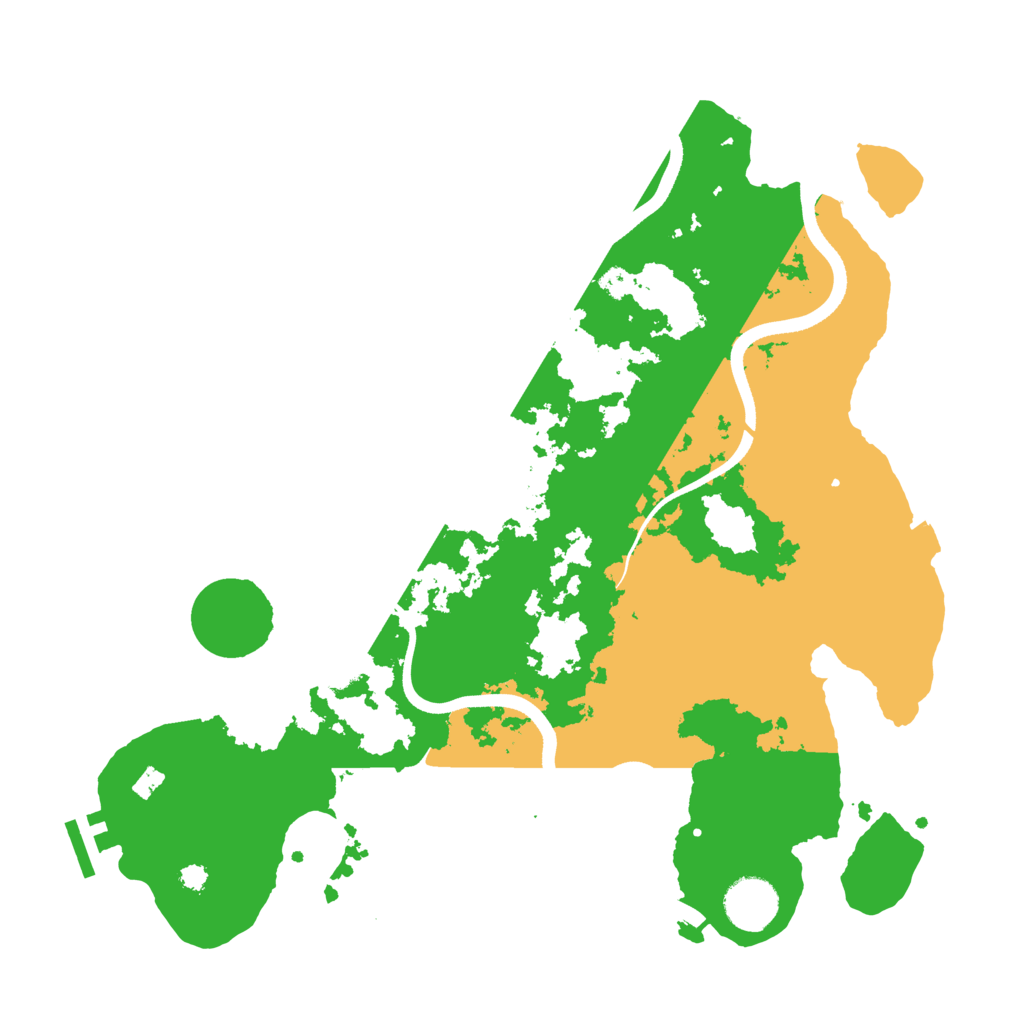 Biome Rust Map: Procedural Map, Size: 3500, Seed: 1596967747