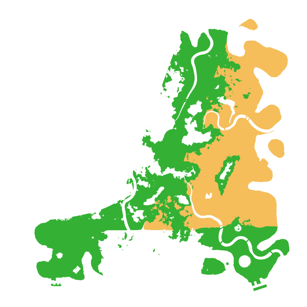 Biome Rust Map: Procedural Map, Size: 4500, Seed: 697599639