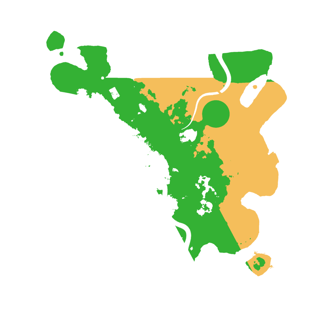 Biome Rust Map: Procedural Map, Size: 3000, Seed: 1222151165
