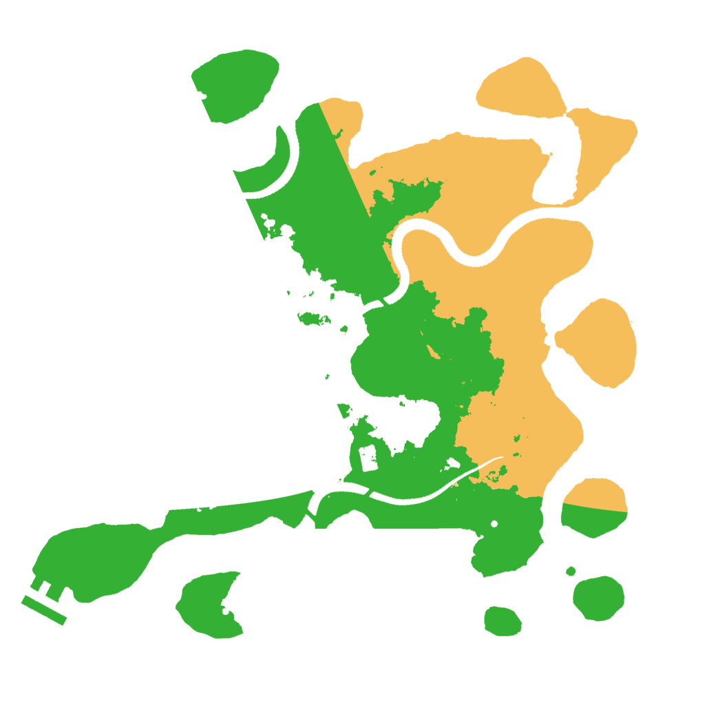 Biome Rust Map: Procedural Map, Size: 3000, Seed: 1417255261