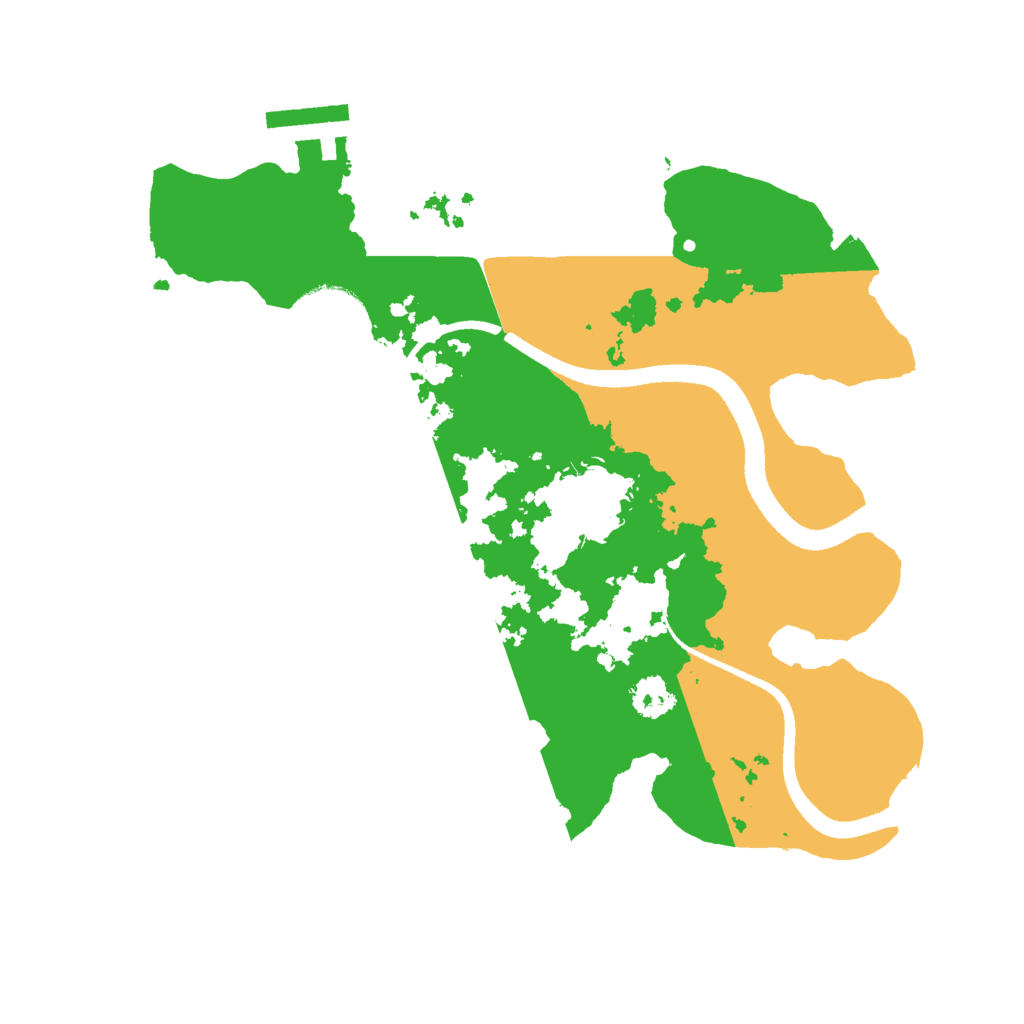 Biome Rust Map: Procedural Map, Size: 2500, Seed: 3454353