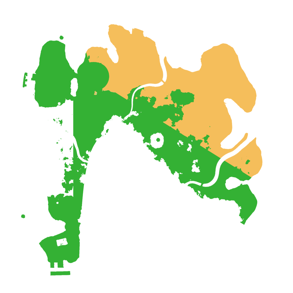 Biome Rust Map: Procedural Map, Size: 3000, Seed: 1669559573
