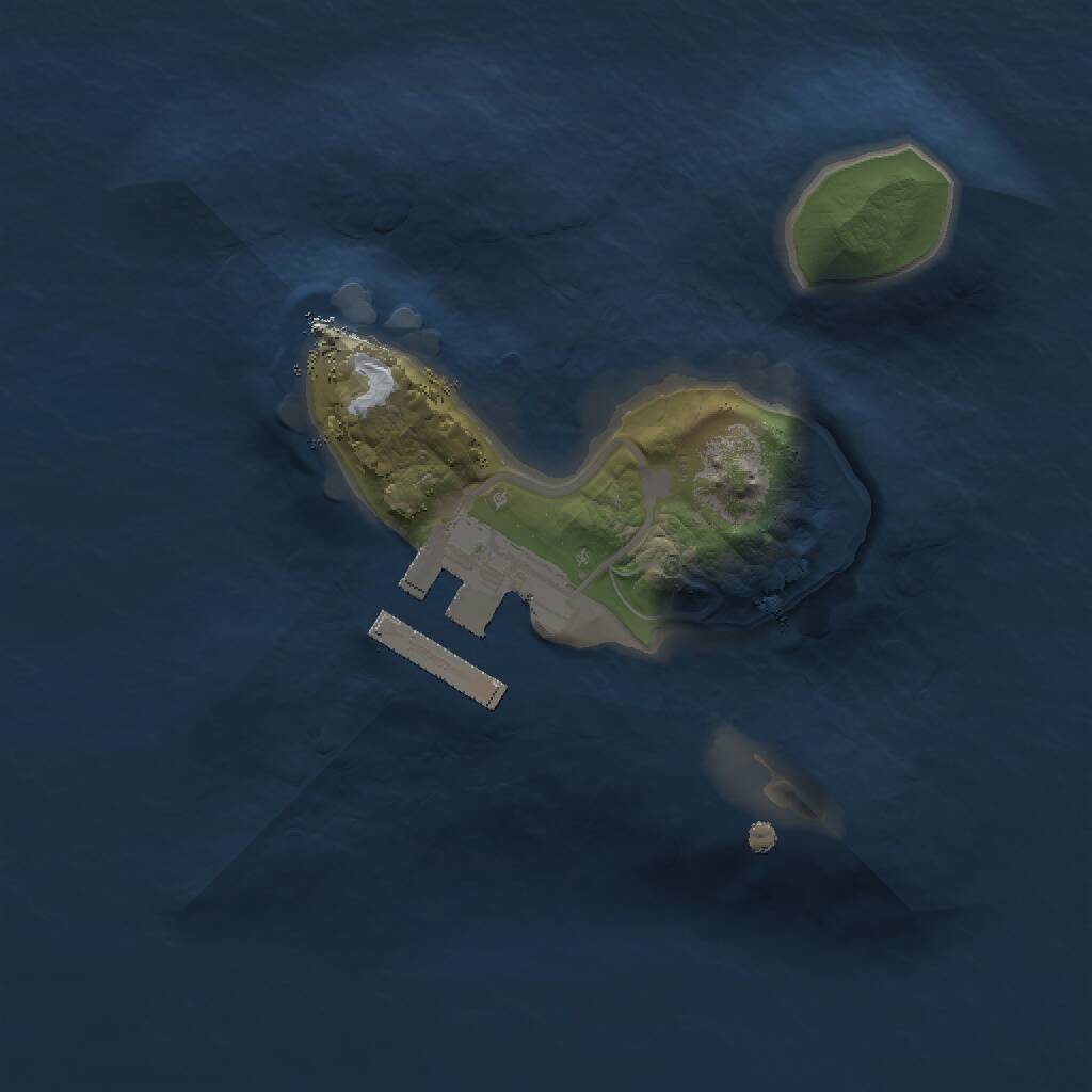 Rust Map: Procedural Map, Size: 1500, Seed: 2046164628, 2 Monuments