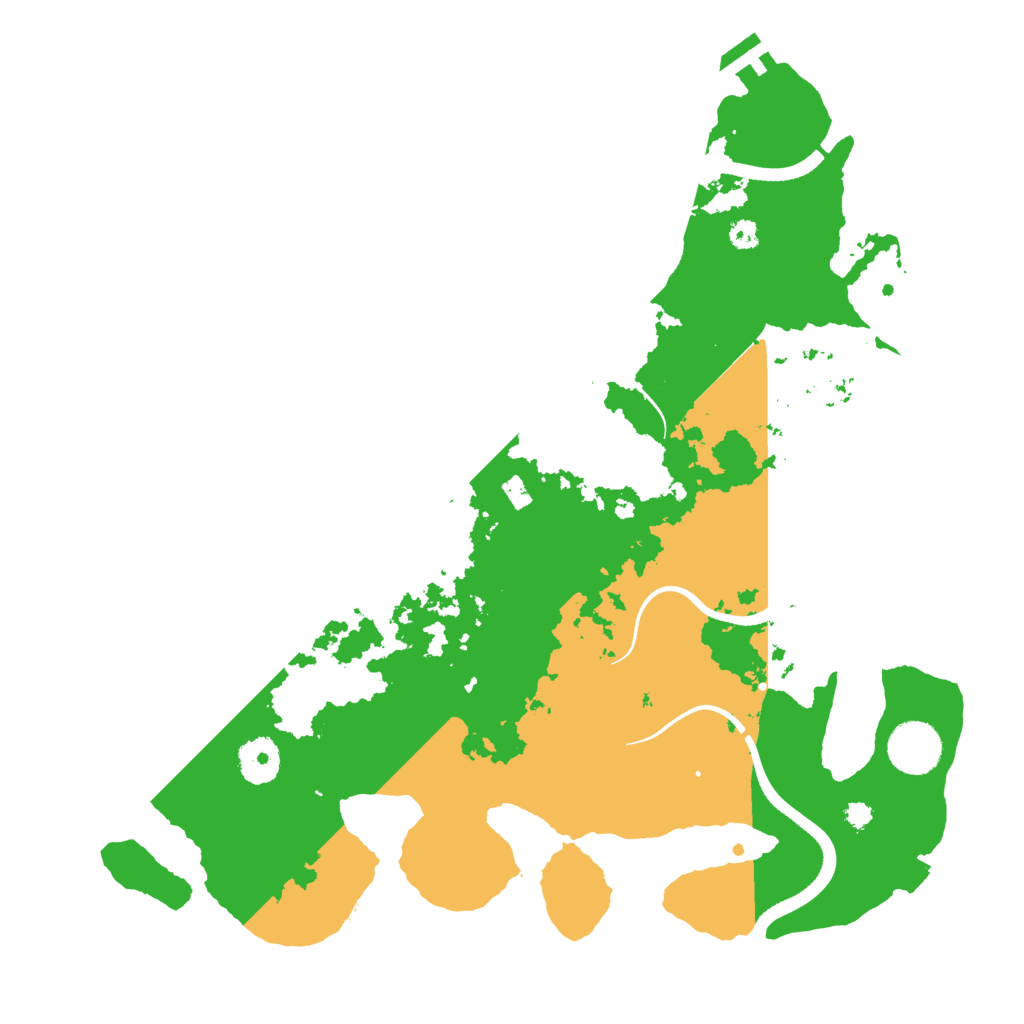 Biome Rust Map: Procedural Map, Size: 3500, Seed: 991328456