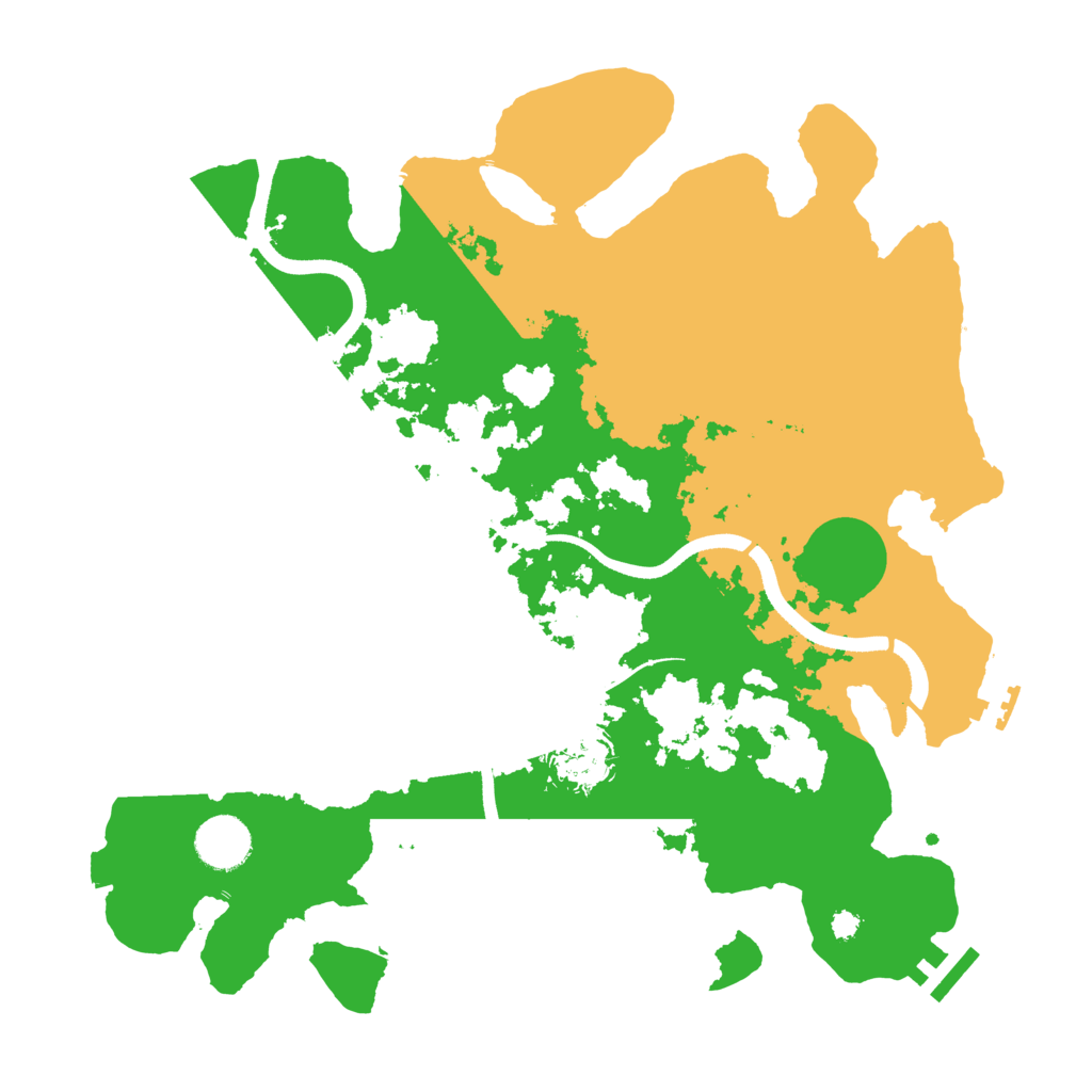 Biome Rust Map: Procedural Map, Size: 3500, Seed: 322794442