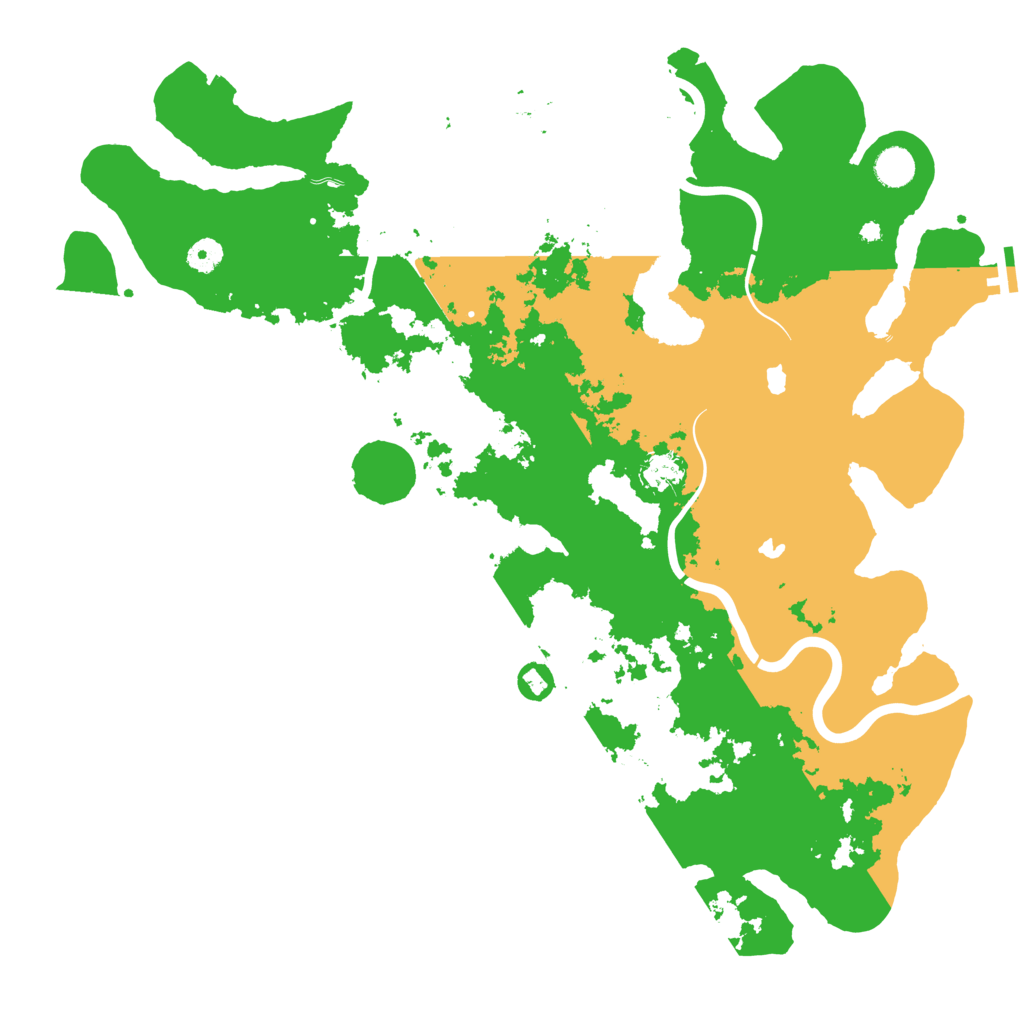 Biome Rust Map: Procedural Map, Size: 4500, Seed: 345484591