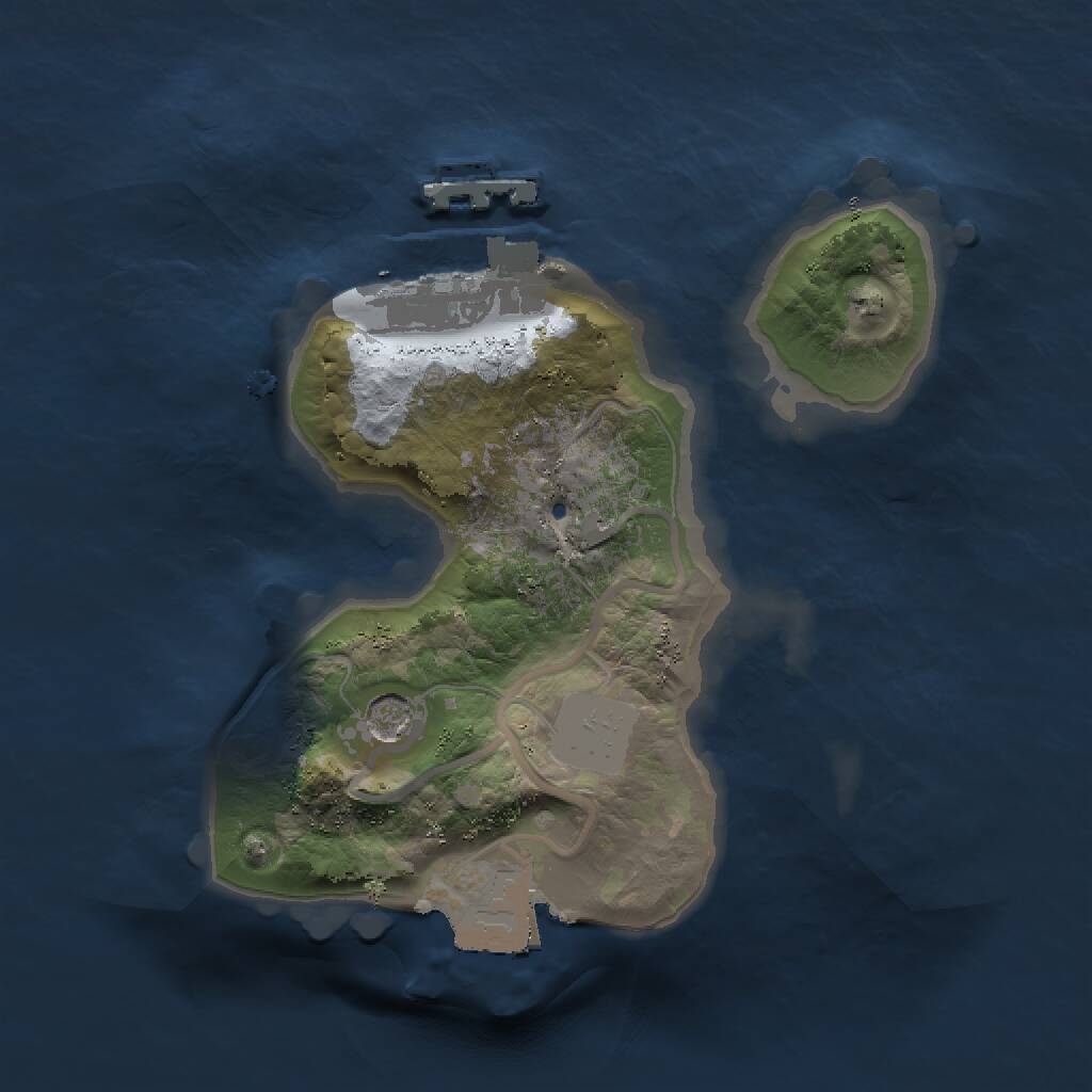 Rust Map: Procedural Map, Size: 1500, Seed: 178812560, 3 Monuments