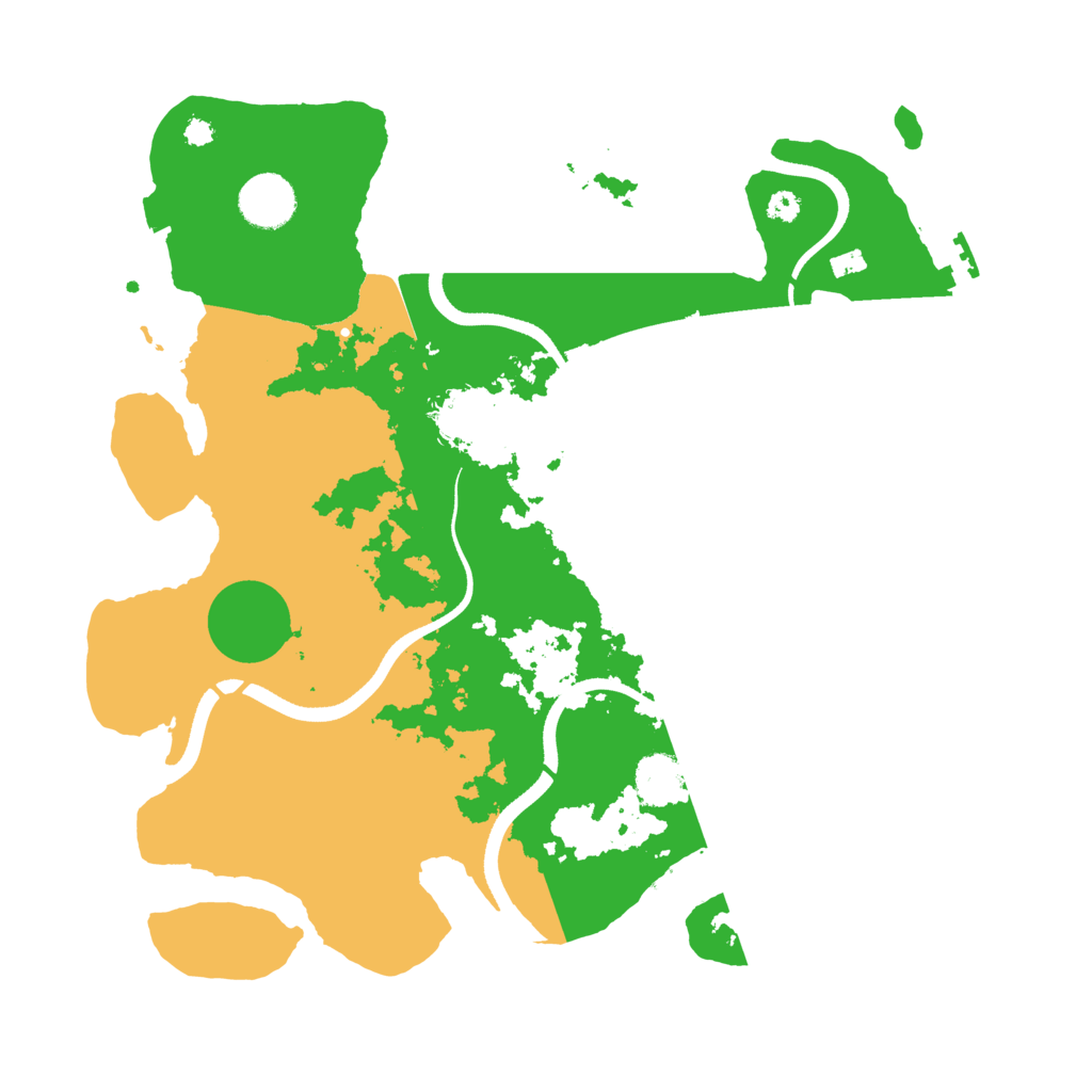 Biome Rust Map: Procedural Map, Size: 3500, Seed: 11854656