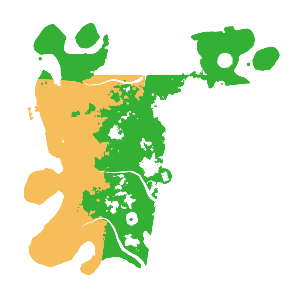 Biome Rust Map: Procedural Map, Size: 3500, Seed: 939946452