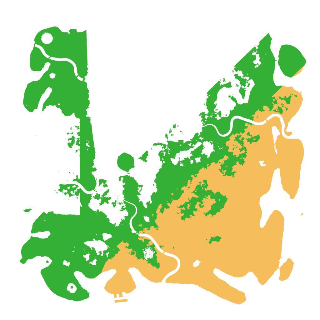 Biome Rust Map: Procedural Map, Size: 5000, Seed: 2095434416