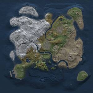 Thumbnail Rust Map: Procedural Map, Size: 3000, Seed: 3567344, 12 Monuments