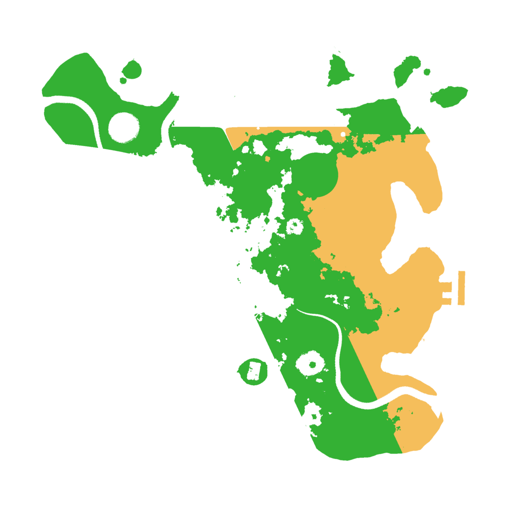 Biome Rust Map: Procedural Map, Size: 3000, Seed: 153456789
