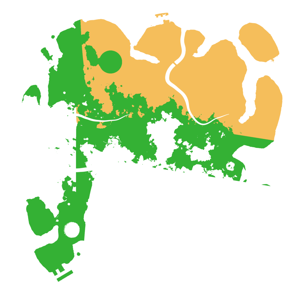 Biome Rust Map: Procedural Map, Size: 3500, Seed: 4756