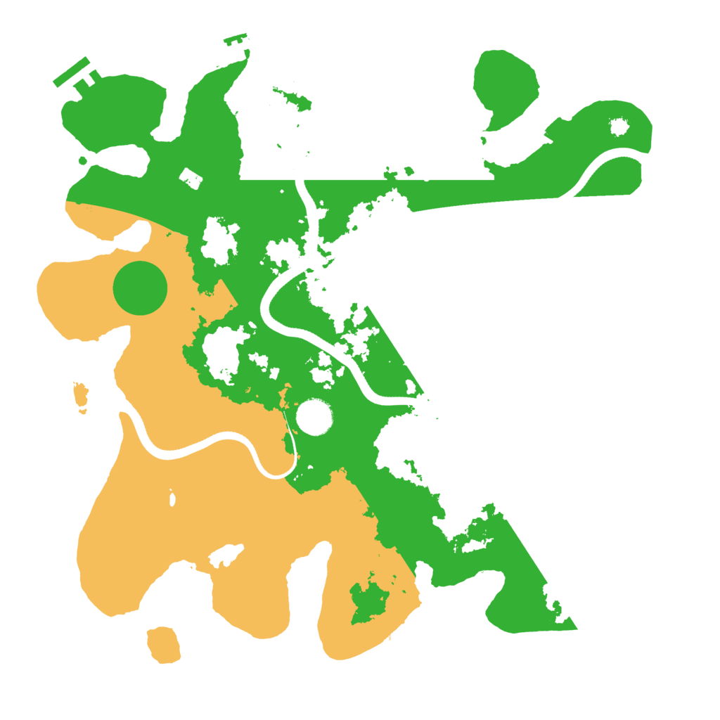 Biome Rust Map: Procedural Map, Size: 3500, Seed: 7712345