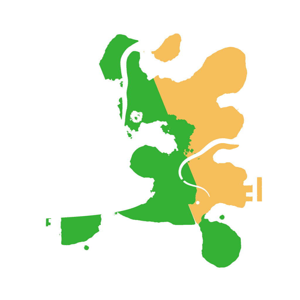 Biome Rust Map: Procedural Map, Size: 2500, Seed: 935555356