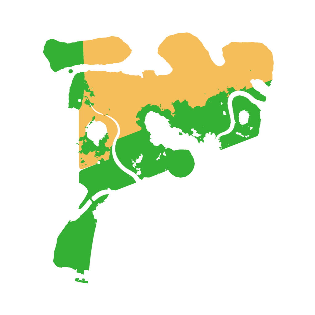 Biome Rust Map: Procedural Map, Size: 3000, Seed: 62345