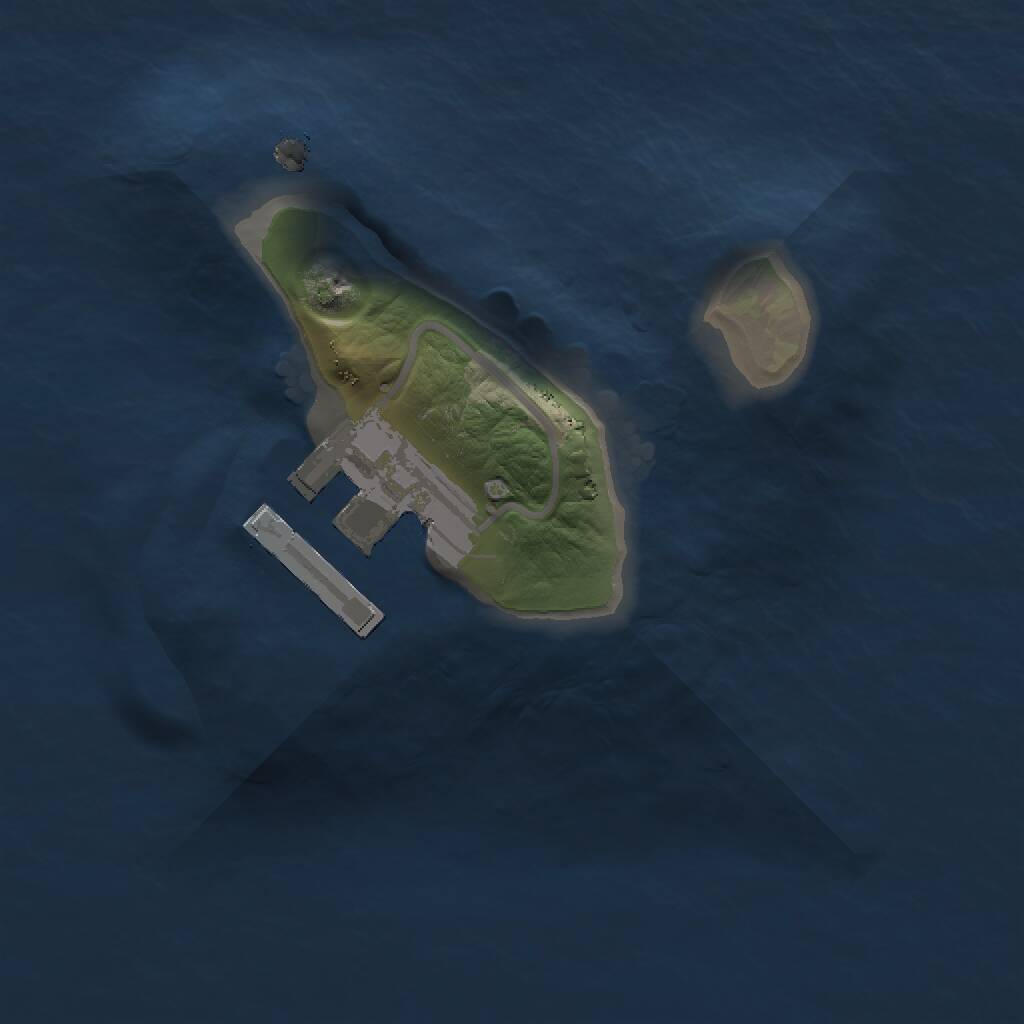 Rust Map: Procedural Map, Size: 1250, Seed: 154345, 2 Monuments