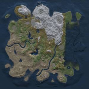 Thumbnail Rust Map: Procedural Map, Size: 4000, Seed: 1117071301, 17 Monuments