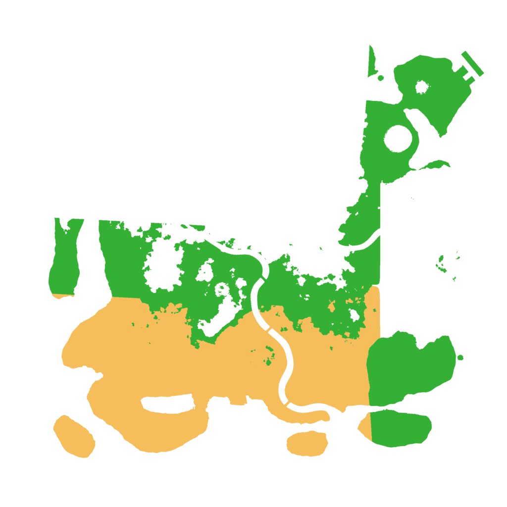 Biome Rust Map: Procedural Map, Size: 3500, Seed: 552845868