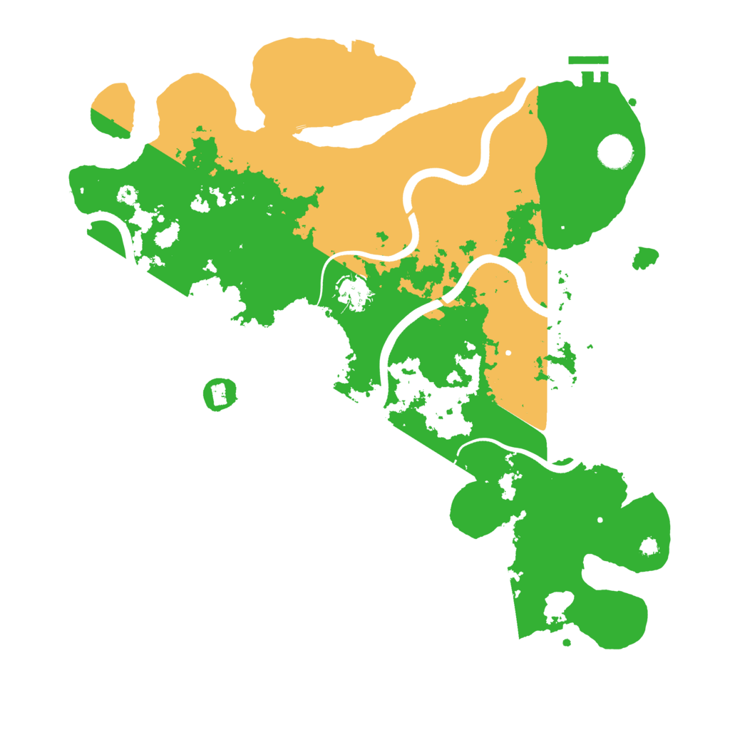 Biome Rust Map: Procedural Map, Size: 3700, Seed: 182742631